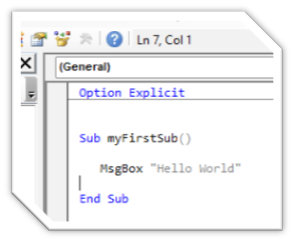 VBA coding in Excel