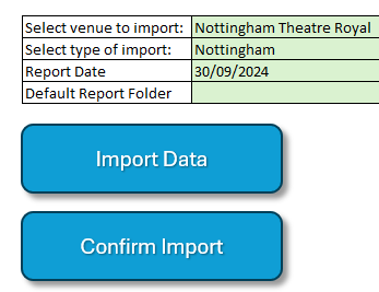 Menu interface opera north